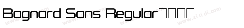Bagnard Sans Regular字体转换